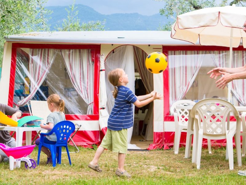 Bungalowtent jongetje